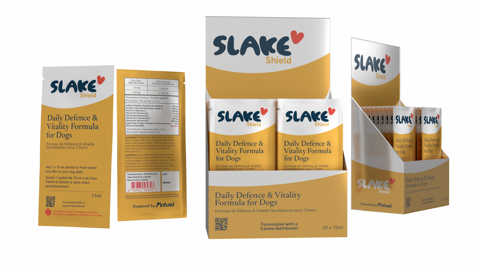Slake Shield packaging