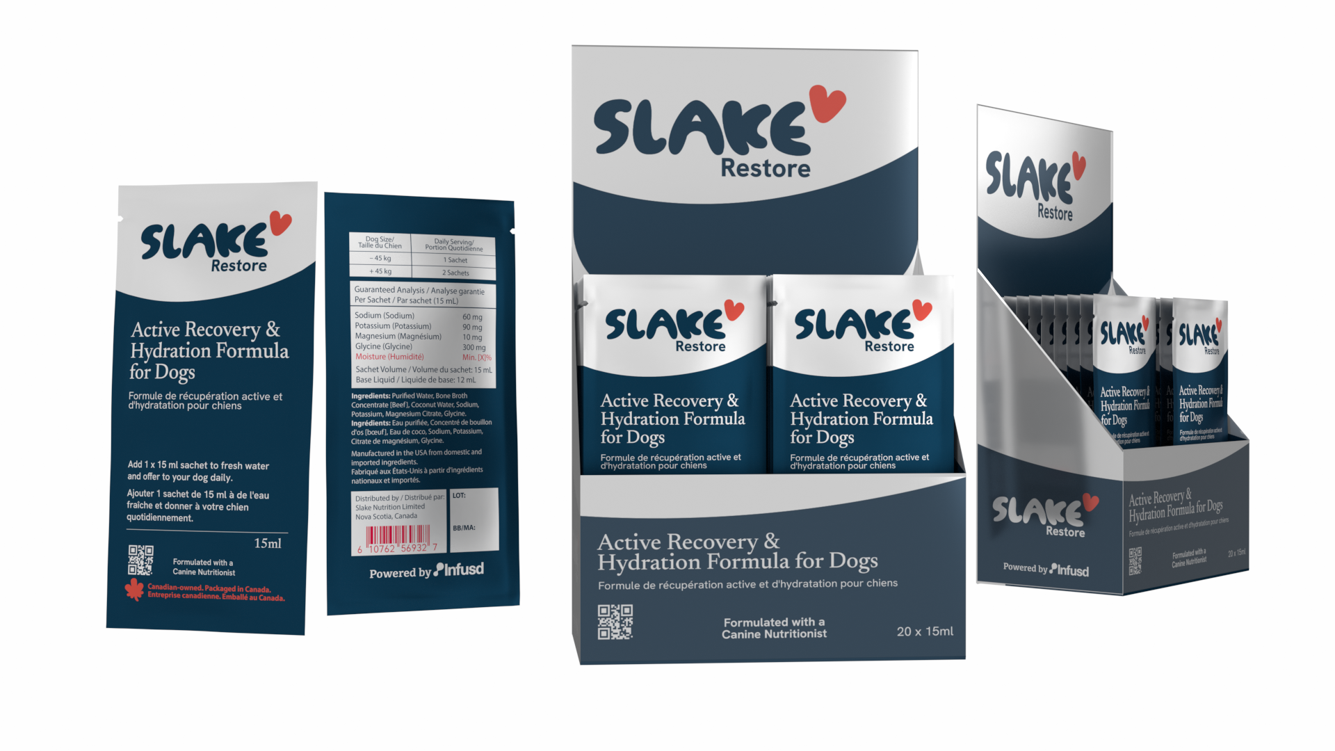 Slake Restore packaging